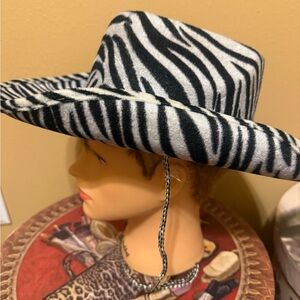 Zebra Print Women's Cowboy Hat